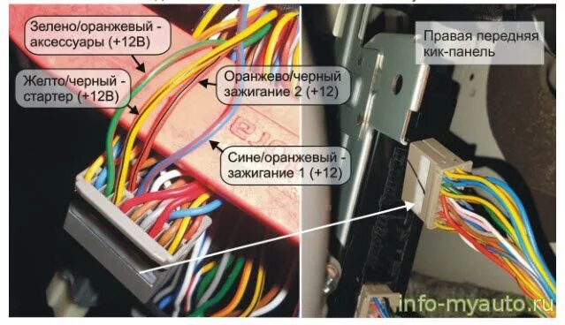Акцент подключение сигнализации Точки подключения сигнализации хендай соната - КарЛайн.ру