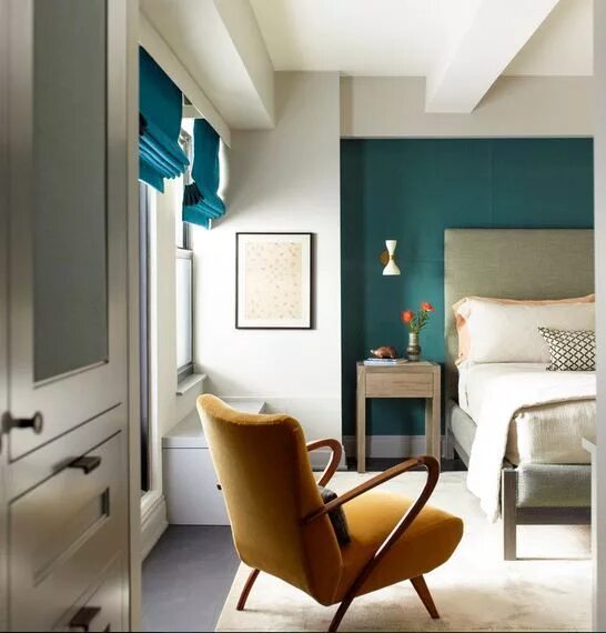 Акцент стены в интерьере Pin by Alena A on Interior Accent wall bedroom, Interior design, Bedroom design