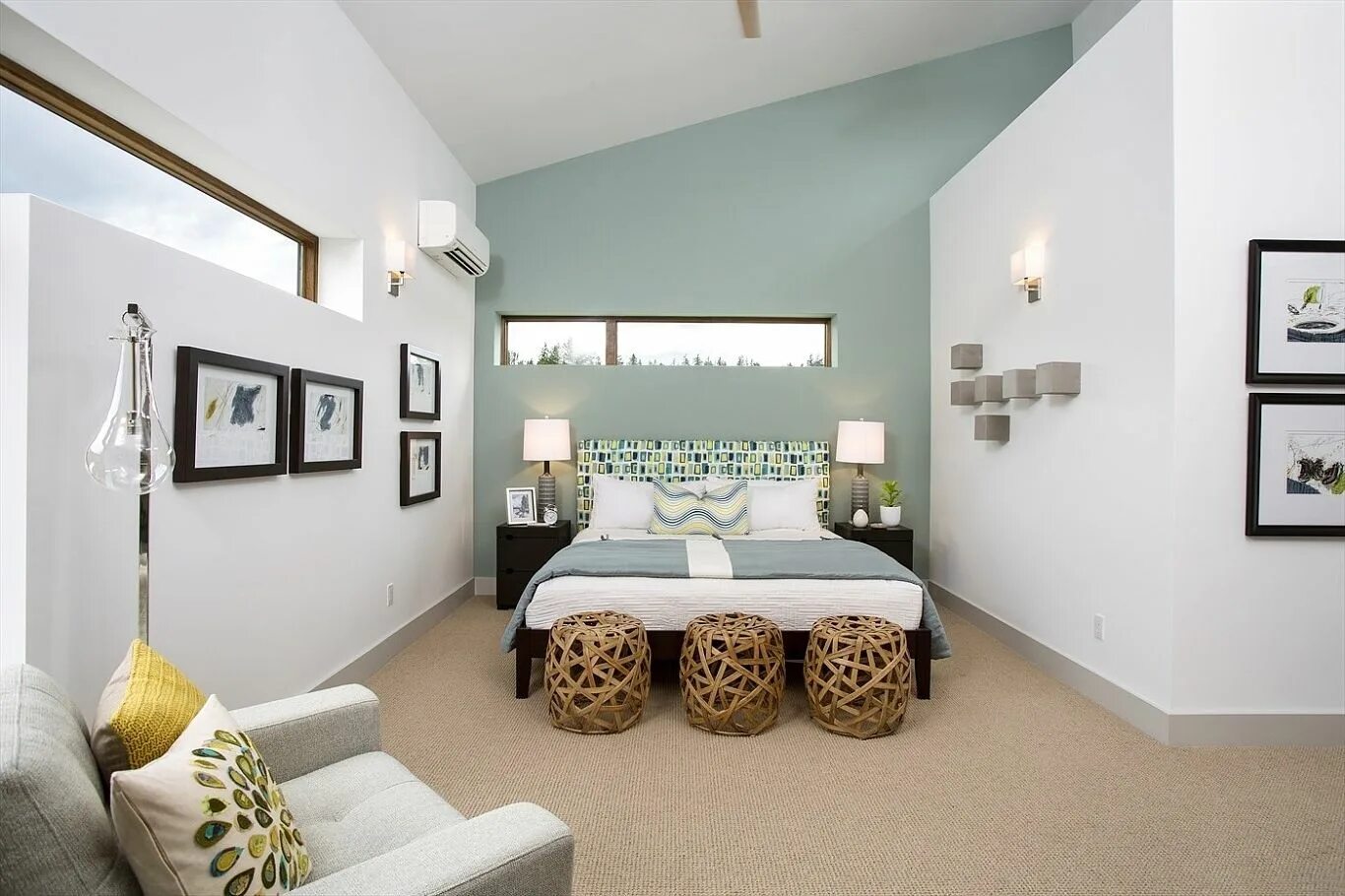 Акцент стены в интерьере Showing Photos of Gray Wall Accents (View 14 of 15 Photos)