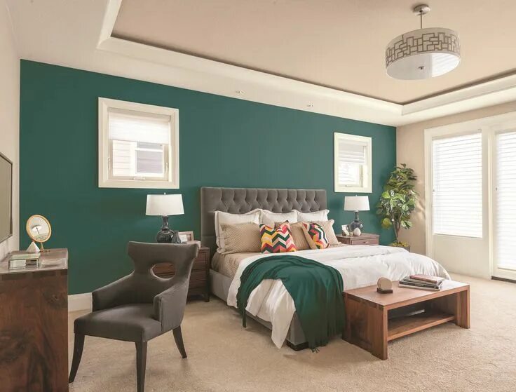 Акцент стены в интерьере How to Choose an Accent Wall Ton duvarlar, Ton duvar renkleri, Yatak odası dekor