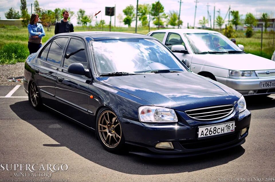 Акцент тюнинг фото Taganrog Spring Car Show - Hyundai Accent (2G), 1,5 л, 2008 года встреча DRIVE2