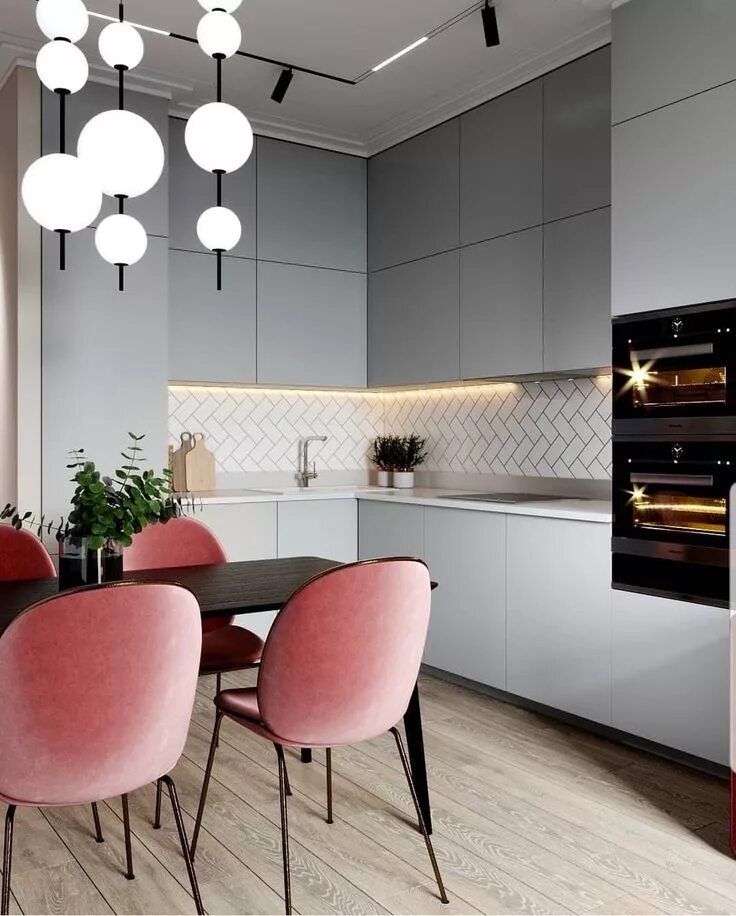 Акцент в интерьере кухни Pin by Morgan Kotova on кв 2 Kitchen decor modern, Kitchen furniture design, Int