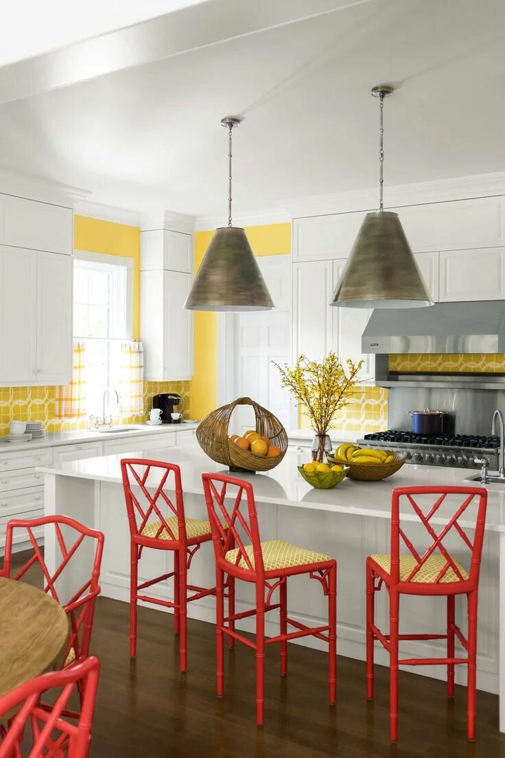 Акцент в интерьере кухни 95 Designer Kitchens That Will Show You How to Make the Most of Yours Yellow kit