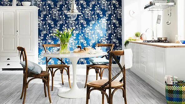 Акцентная стена на кухне фото Sposób na jadalnię Home decor, Home furnishings, Beautiful homes