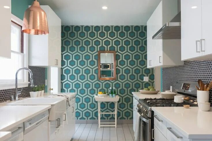 Акцентная стена в интерьере кухни San Francisco Clients Want Style and Comfort from Top Interior Designers Galley 