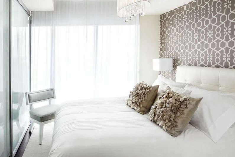 Акцентная стена в интерьере спальни акцентная стена в спальне Small master bedroom, Bedroom interior, Contemporary b