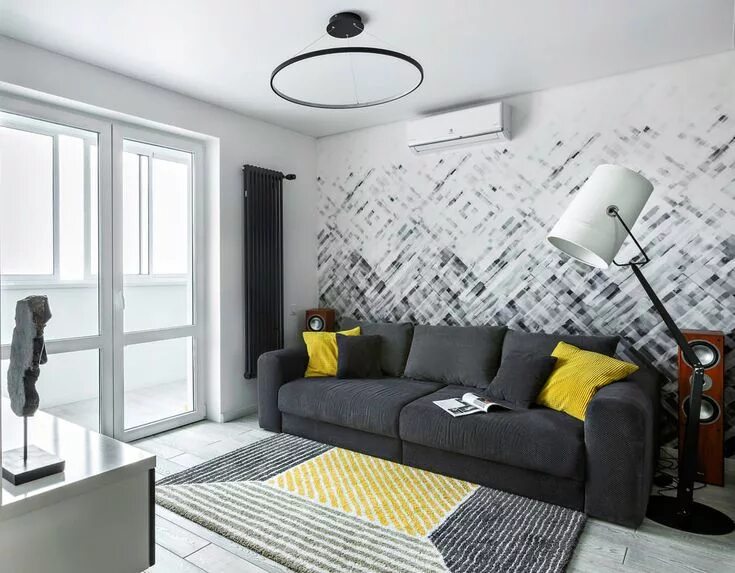 Акцентная стена в сером интерьере Home decor, Home interior design, House interior