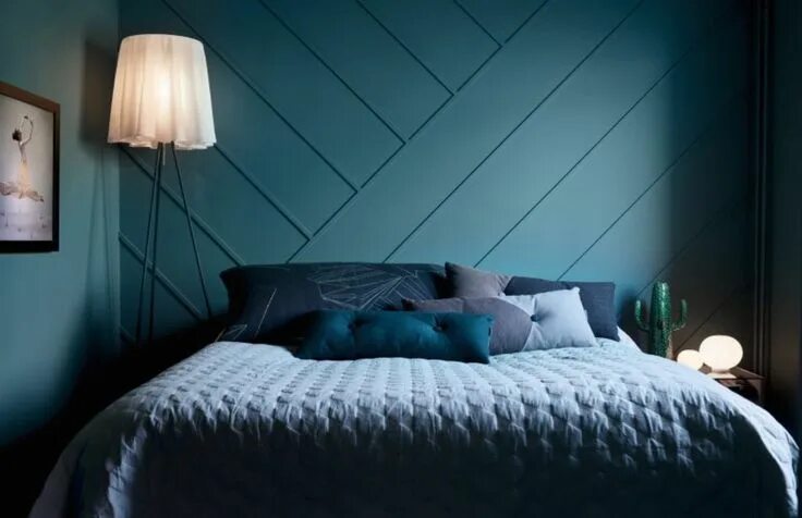 Акцентная стена в спальне изголовье кровати фото Pin de Marie Brauner en Interior design Colores de interiores, Renovación de mue