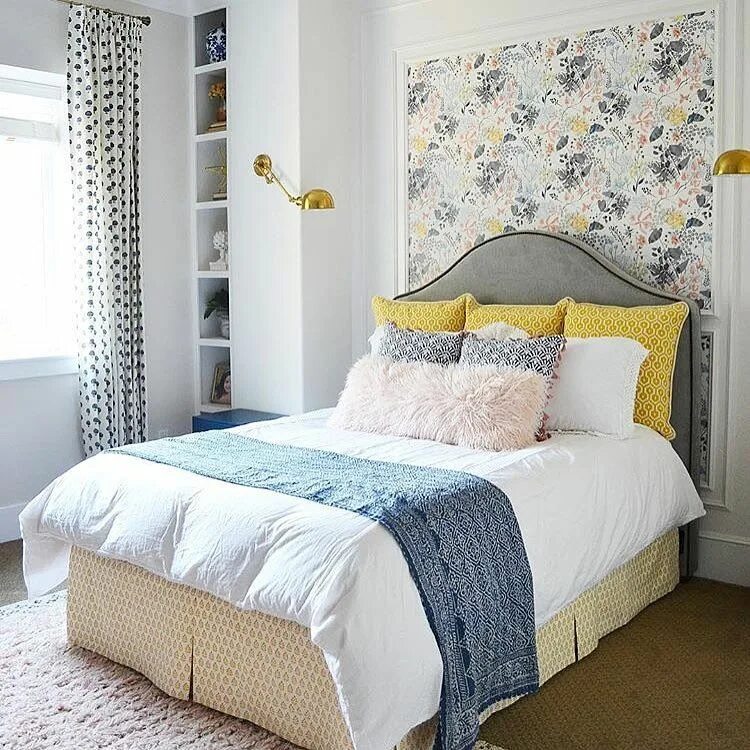 Акцентная стена в спальне изголовье кровати фото Trendy 29 Beegcom Best Furniture Stores Ottawa Bedroom furniture sets, Interior 