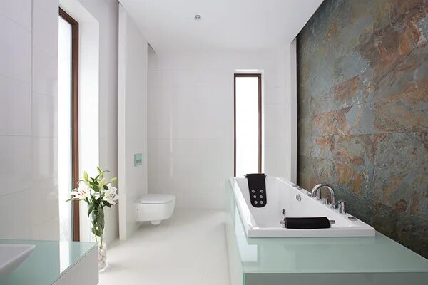 Акцентная стена в ванной комнате фото BATH TRON on Behance