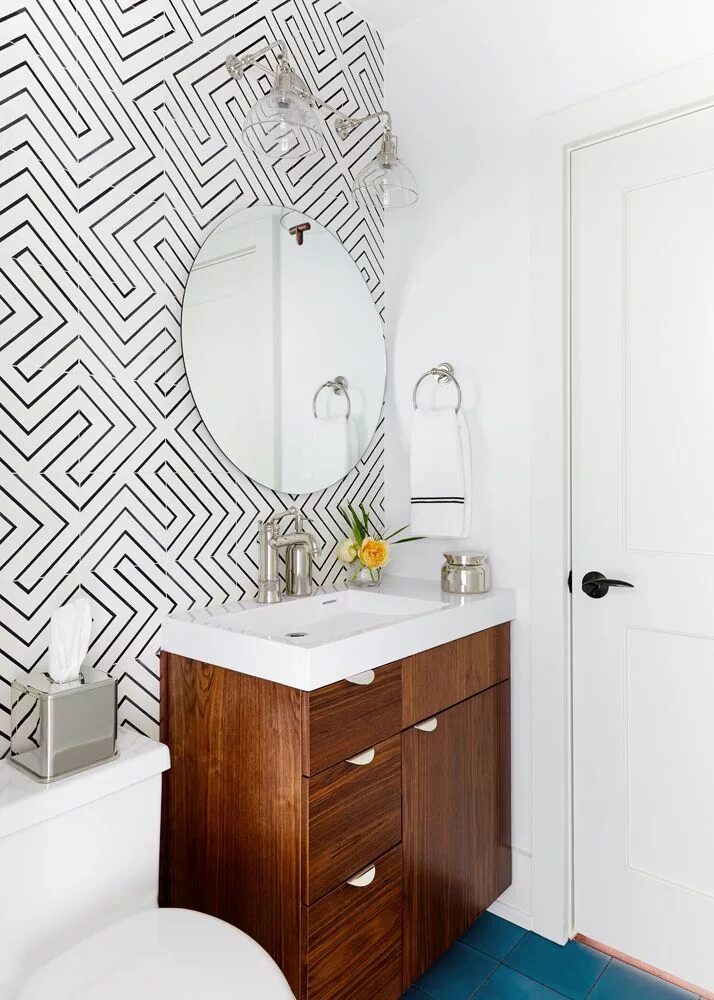 Акцентная стена в ванной комнате фото Photos from Lake Austin Remodel Bathroom interior, Bathroom interior design, Bat