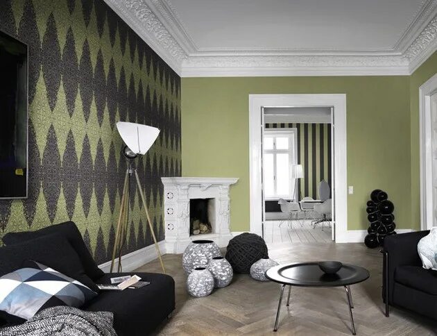 Акцентные обои в интерьере Vaya papelón! Decoración de unas, Colores para casas, Decoraciones de casa