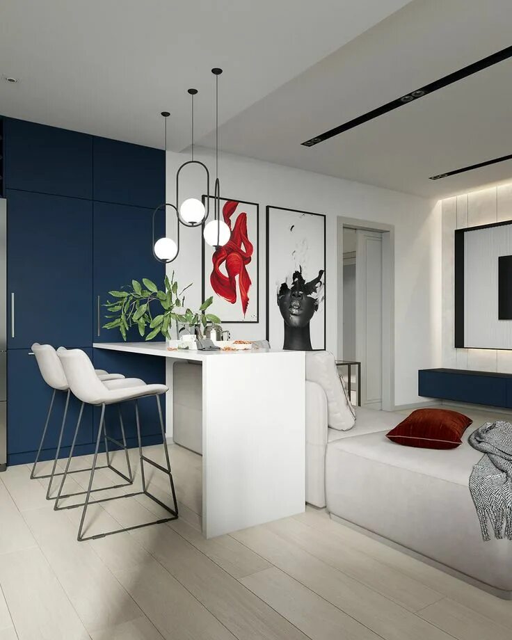 Акценты в интерьере квартиры Modern Interior That Doen't Shy Away From Colour Modern interior, Interior, Yell