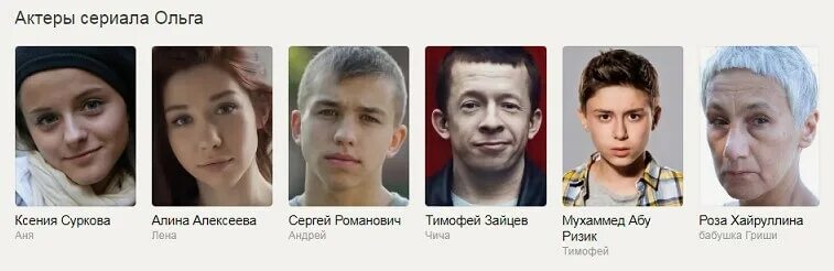 Актрисы сериала фото с именами Фото Актеров Ольги - Foto-na-telefon.ru