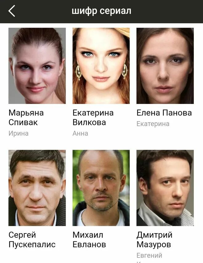 Актрисы сериала шифр фото Кто играет в сериале Шифр? Актеры сериала Шифр?
