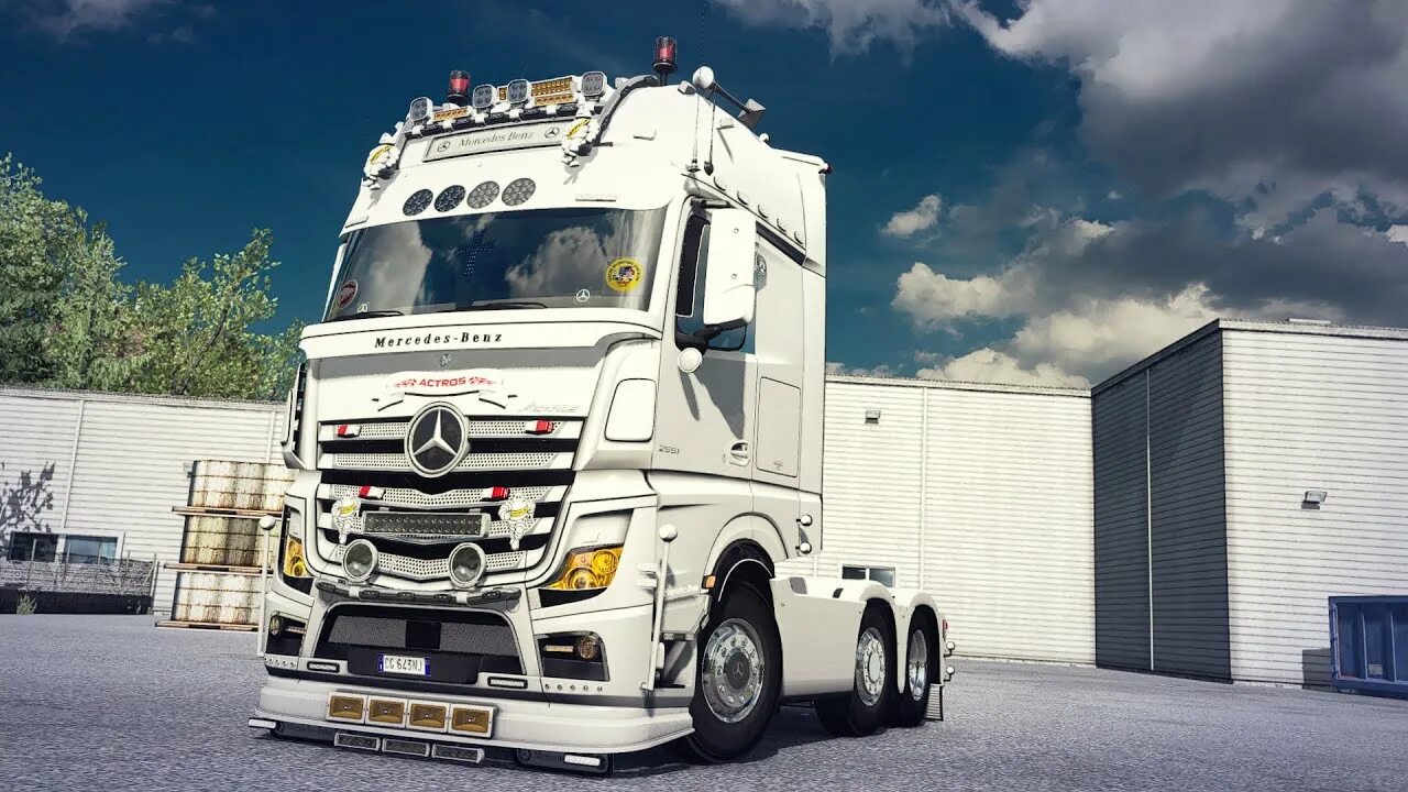 Актрос мп3 тюнинг фото ETS2 - ADDON Mercedes-Benz New Actros GigaSpace Front Tuning Pack - YouTube