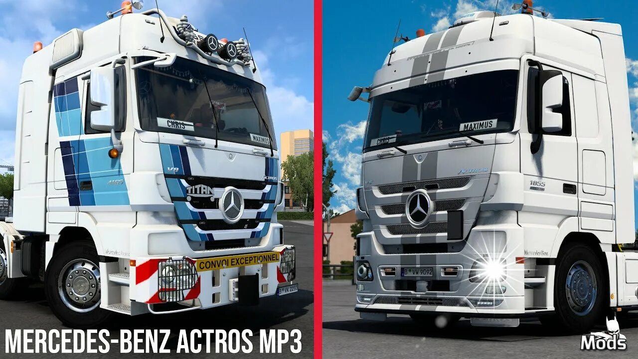Актрос мп3 тюнинг фото ETS2 1.40 ★ Mercedes-Benz Actros MP3 v1.0 by Dotec Euro Truck Simulator 2 Mods -