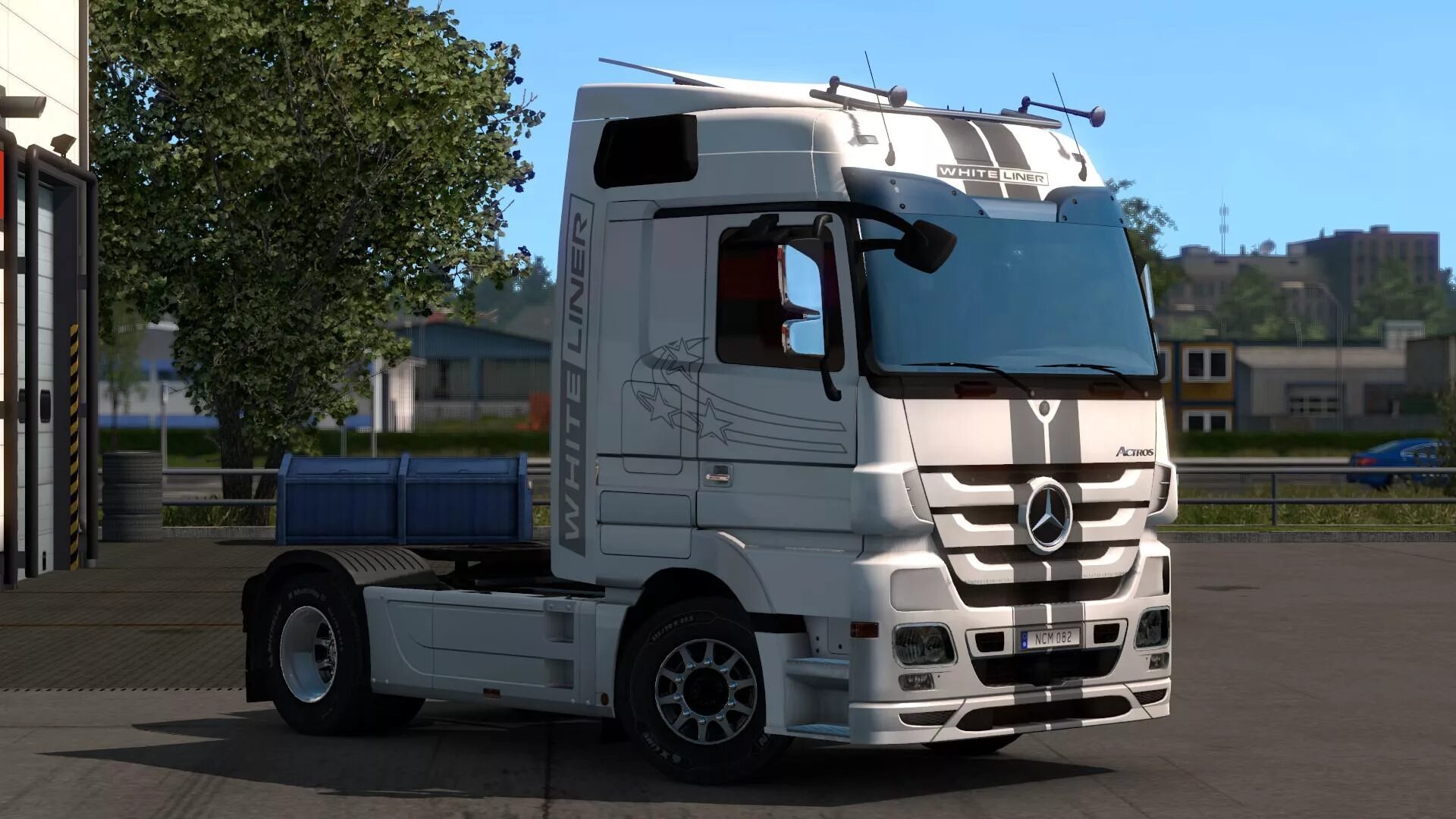 Актрос мп3 тюнинг фото Mercedes-Benz Actros MP3 Black & White Liner 1.34.x - Allmods.net
