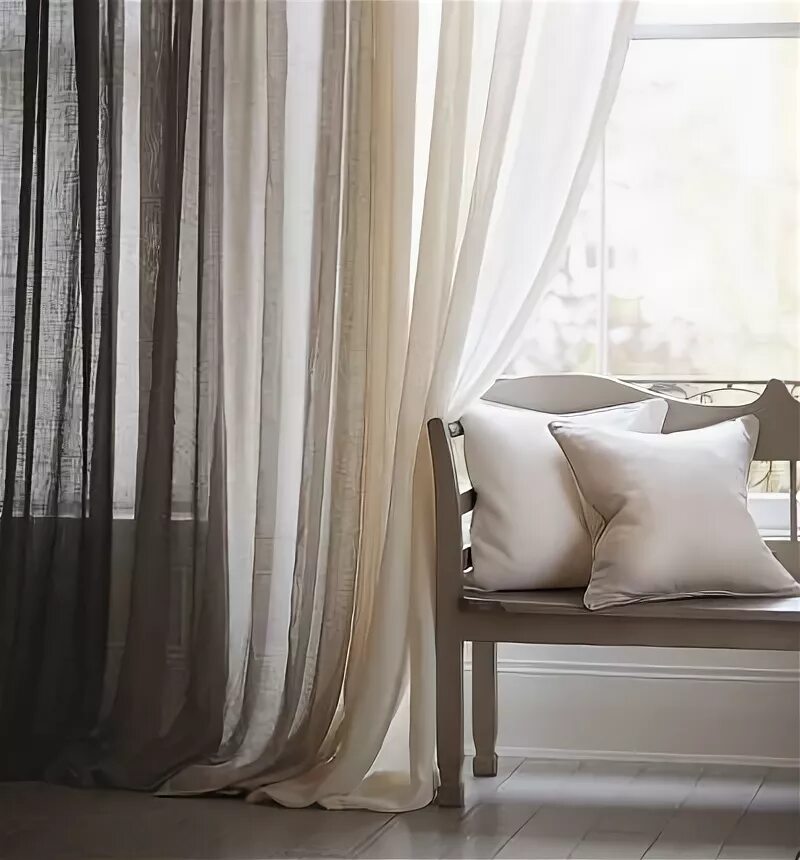 Актуальная тюль в интерьере 2024 cortinas de lino Rideaux voilages, Décoration intérieure rideaux, Salle à manger