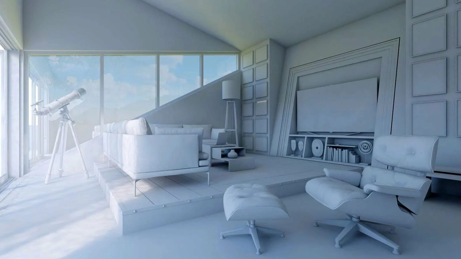 Актуальность дизайна интерьера Interior render - 77 photo