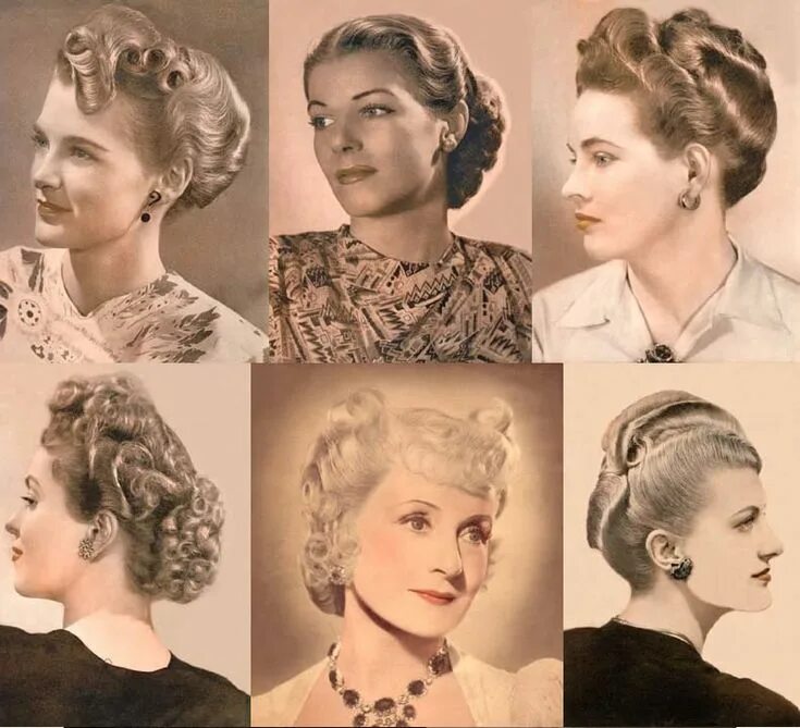 Актуальность темы прически 40 годов 20 века How To Compliment A Woman’s Hair Hair styles, Vintage hairstyles, French hair
