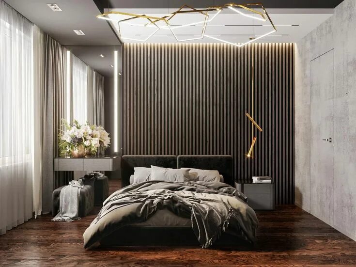 Актуальны ли рейки в интерьере в 2024 Пин на доске Bedroom