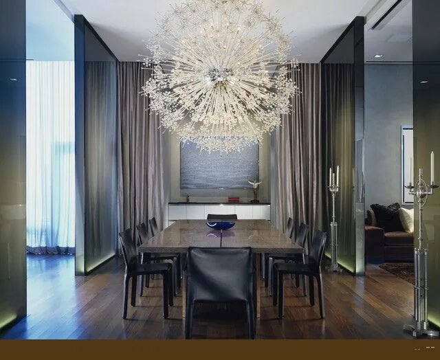 Актуальные люстры в интерьере Chandelier Dining room design modern, Dining room chandelier modern, Modern dini