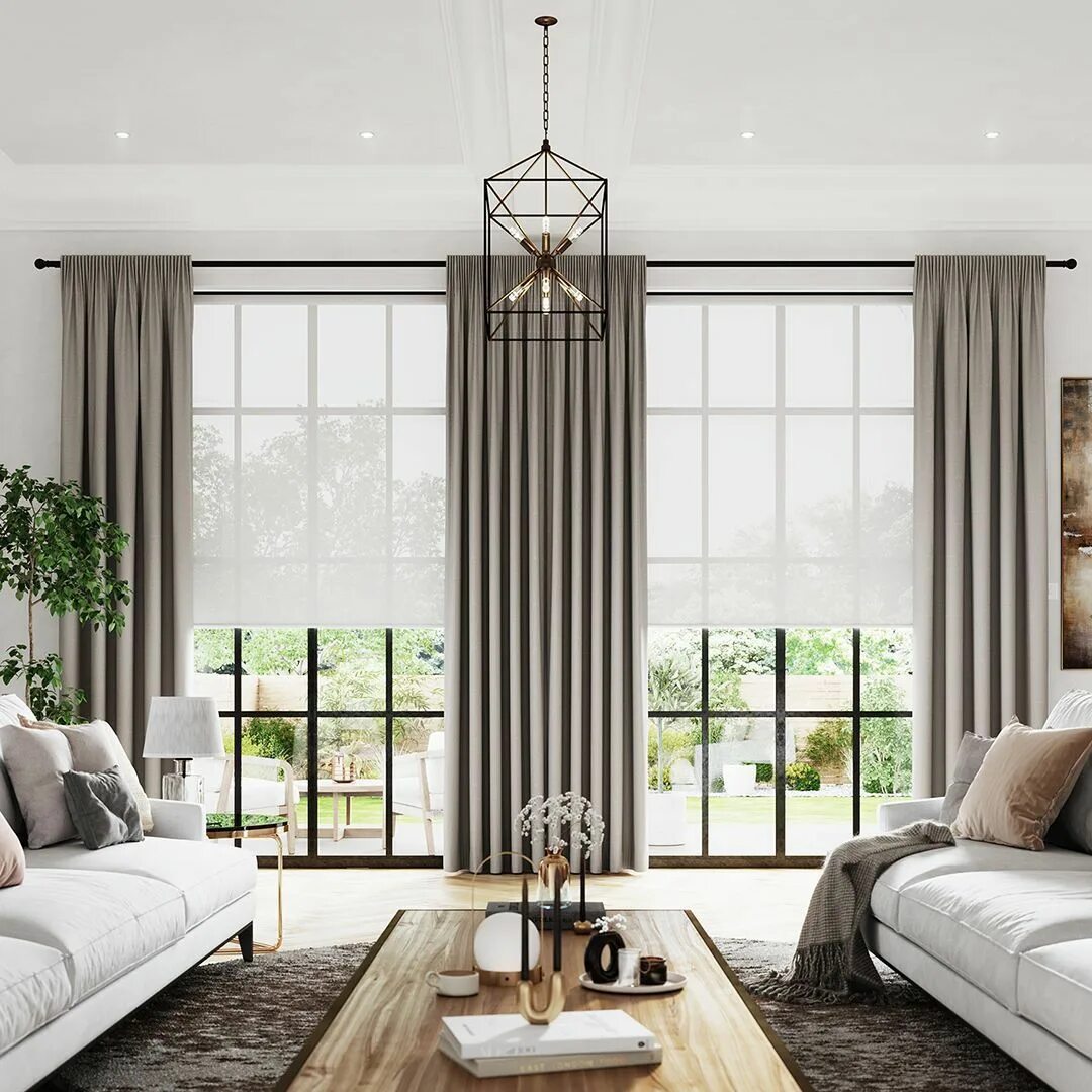 Актуальные шторы 2024 в интерьере Curtains for Large Windows With Big Impact Arredamento salotto idee, Arredamento