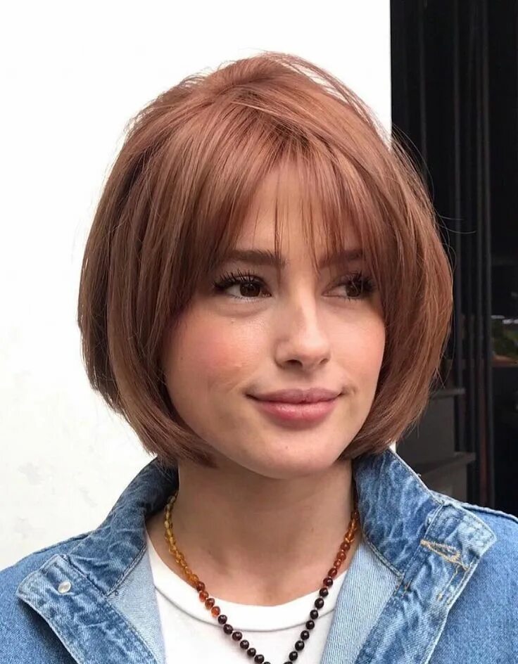 Актуальные стрижки с челкой 2024 50 Classy Short Bob Haircuts and Hairstyles with Bangs for 2024 Bob haircut with