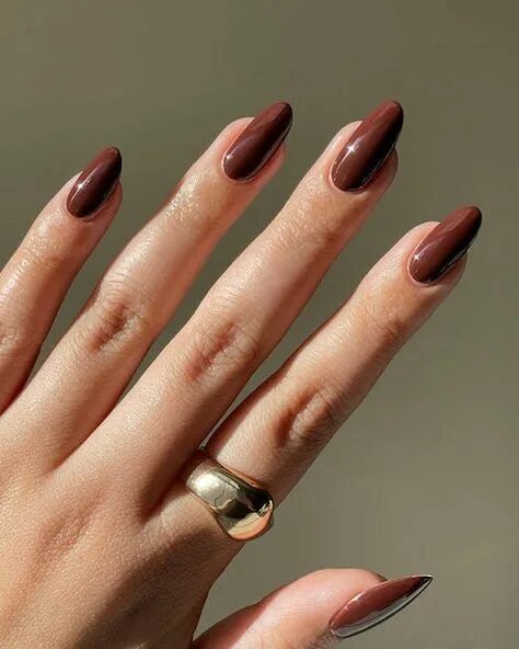 Актуальные цвета маникюра осень 2024 10 популярных идей на тему "brown nail" для вдохновения