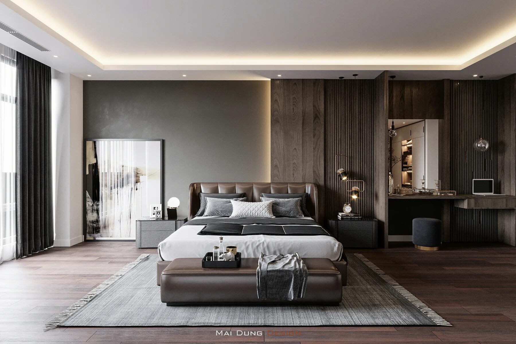 Актуальный интерьер спальни INTERIOR DESIGN :: Behance