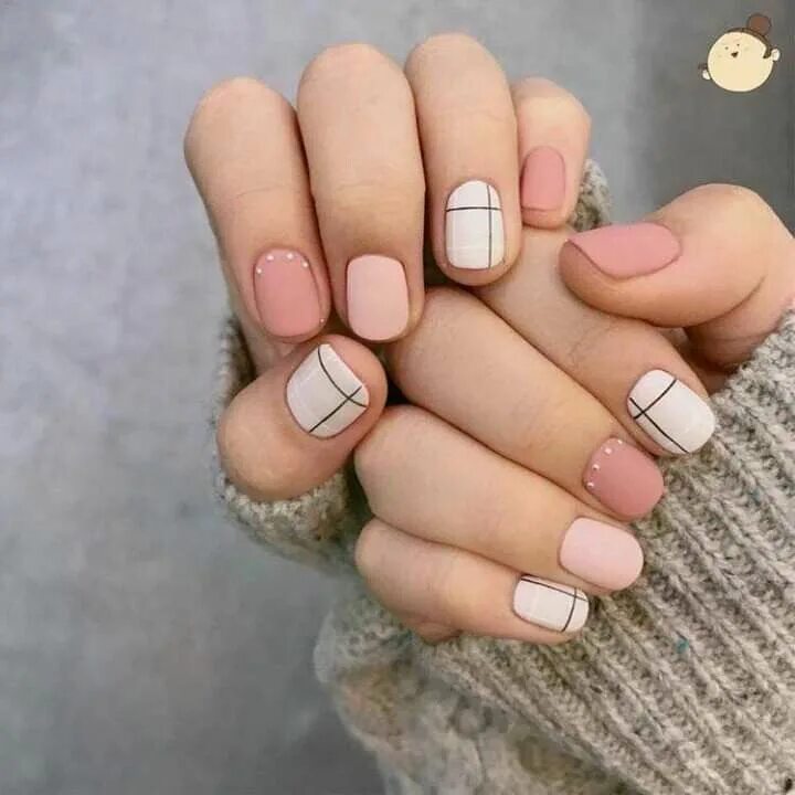 Актуальный маникюр на короткие ногти Fall Winter Spring Coffin Christmas Matte Cute Gel Nail art designs White nails 