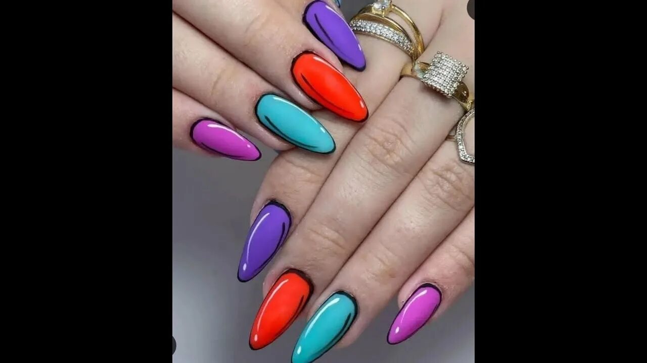 Актуальный модный маникюр 2024 Stylish autumn manicure/Стильный осенний маникюр/Стильний осінній манікюр - YouT