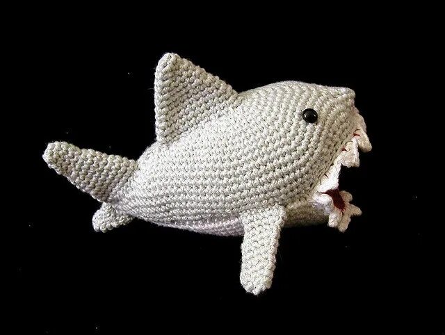 Акула крючком схема Shark! Cool Crochet Crochet shark, Crochet fish, Crochet