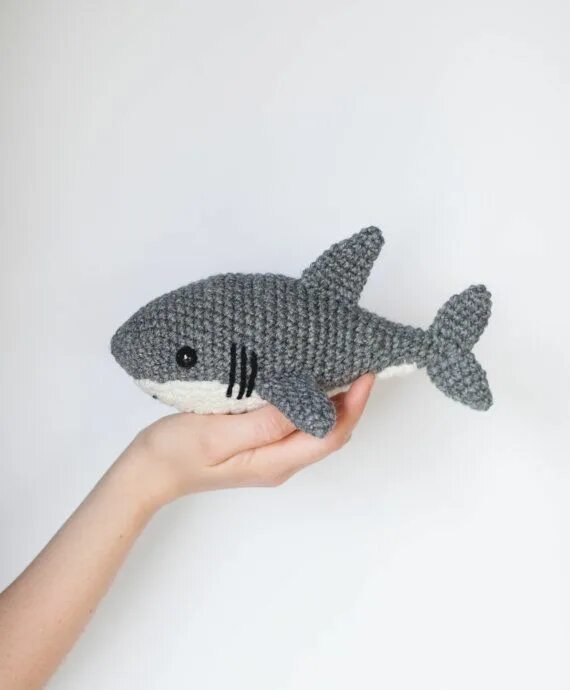 Акула крючком схема PATTERN: Shawn the Shark Crochet Shark Pattern Amigurumi Shark Pattern Crocheted