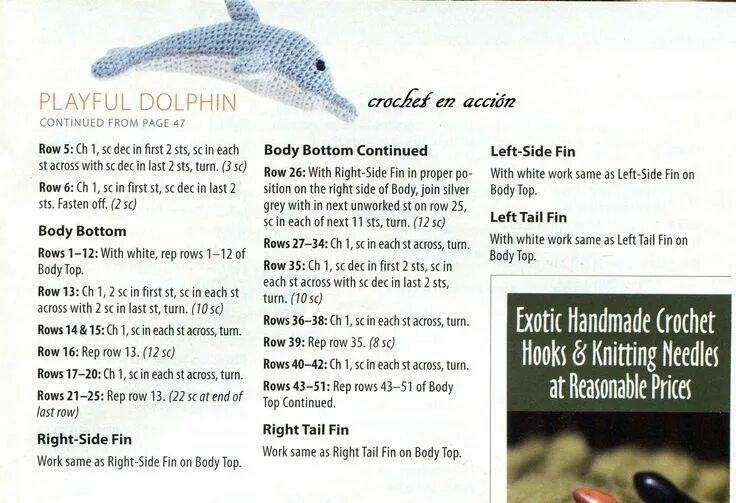 Акула вязаная крючком схема и описание El delfin Amigurumi, Delfines, Patrones de crochet de animales