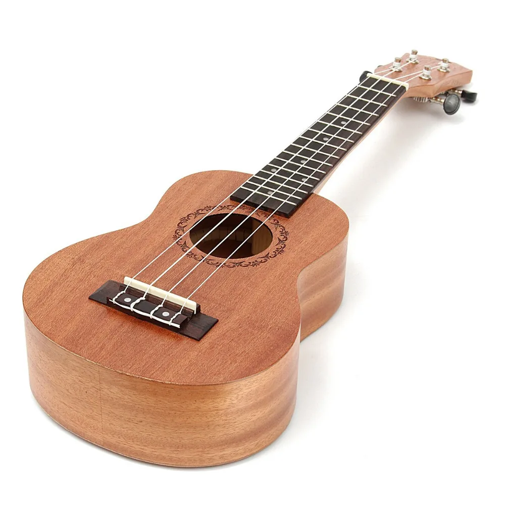 Акулель инструмент музыкальный фото Groothandel 6 Stks/partij 21 inch Hawaiian Gitaar Ukulele Uke 15 Frets Sopraan M