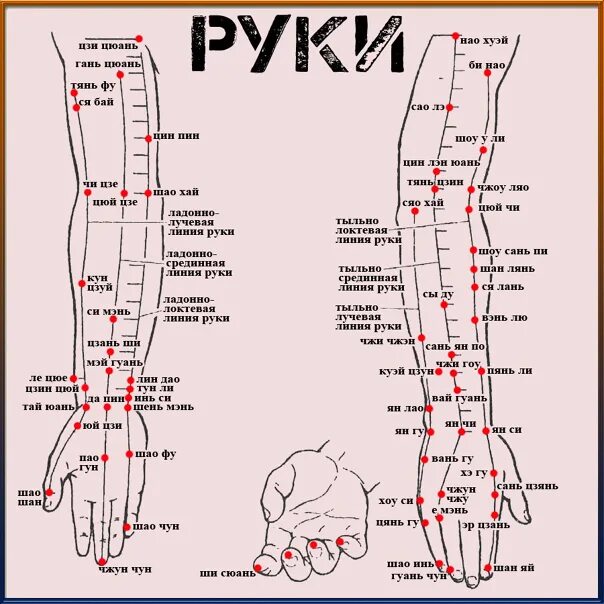 Акупунктурные точки на теле человека схема расположения Энергетическая система человека - Фотография 30 из 30 ВКонтакте