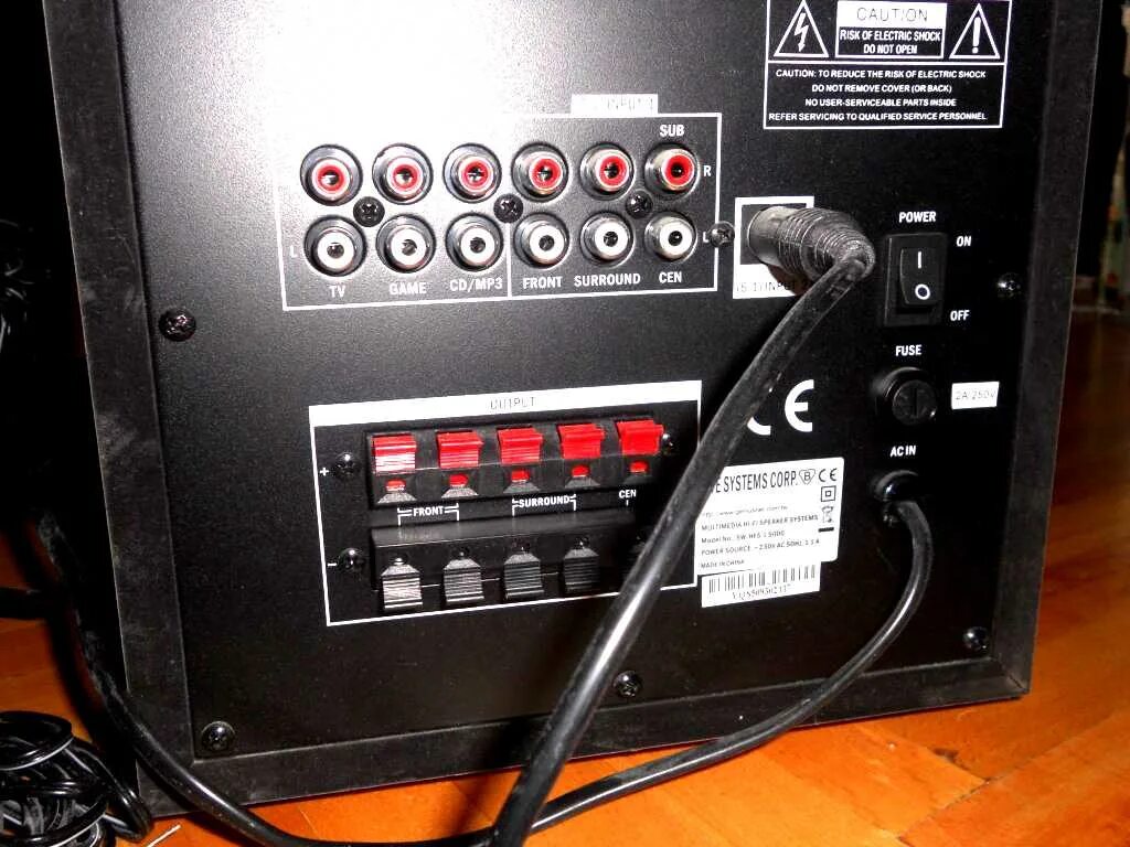 Акустическая система 5.1 подключение Компьютерная акустика Genius SW-HF 5.1 5000 : Частные обьявления