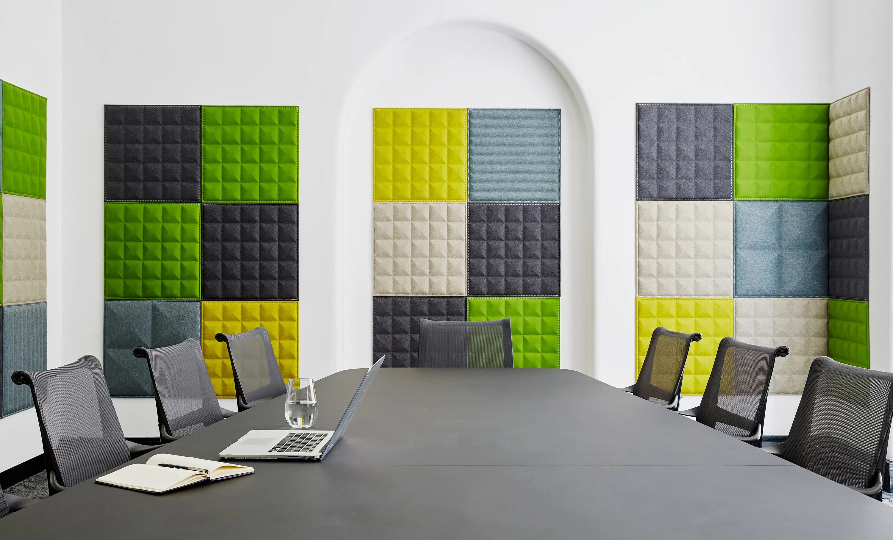 Акустические панели для стен в интерьере BUZZITILE 3D - Sound absorbing objects from BuzziSpace Architonic