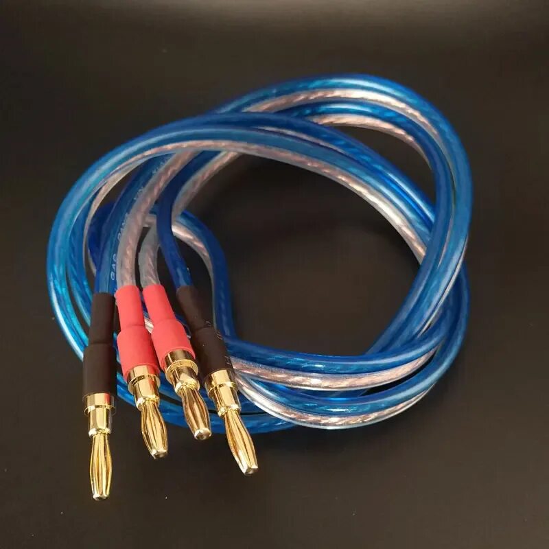 Акустический кабель для подключения акустических систем speakon FIHI 12 DIY аудиокабель Hifi для динамиков с 2 вилками типа банан на проводные -