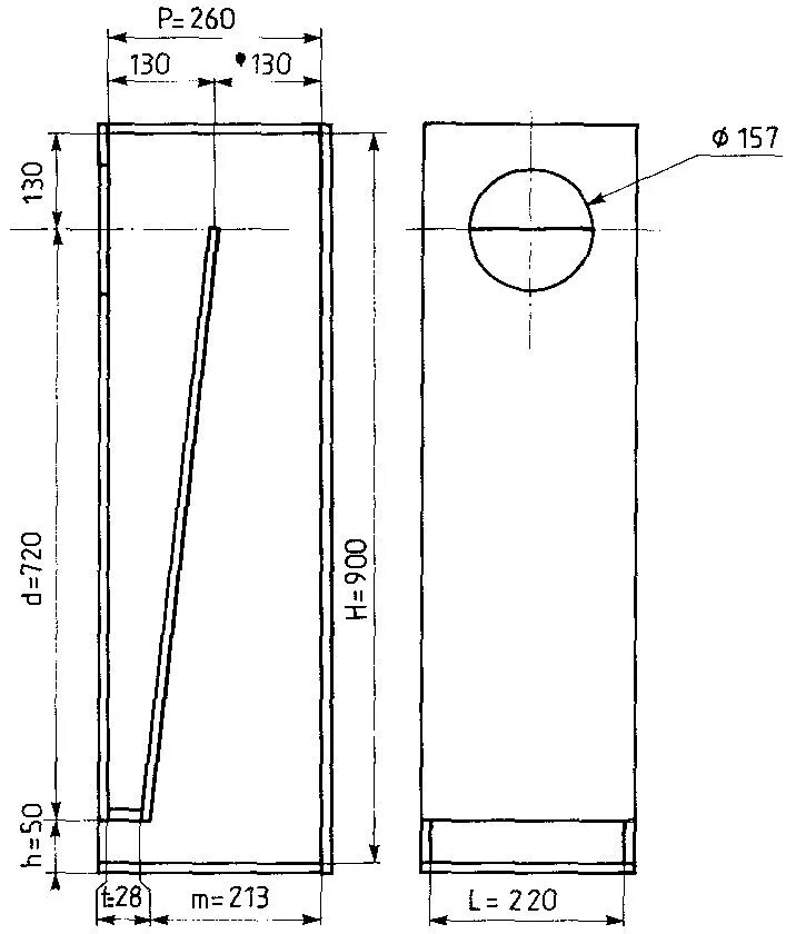 Акустика своими руками для дома чертежи напольная Tapered Quarter Wave Tube Speaker Design
