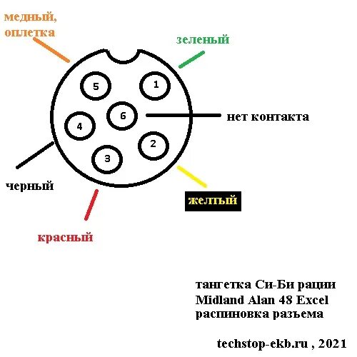 Алан 18 распайка тангенты Тангетка Си-Би рации. Ремонт кабеля. Схема. Распиновка.