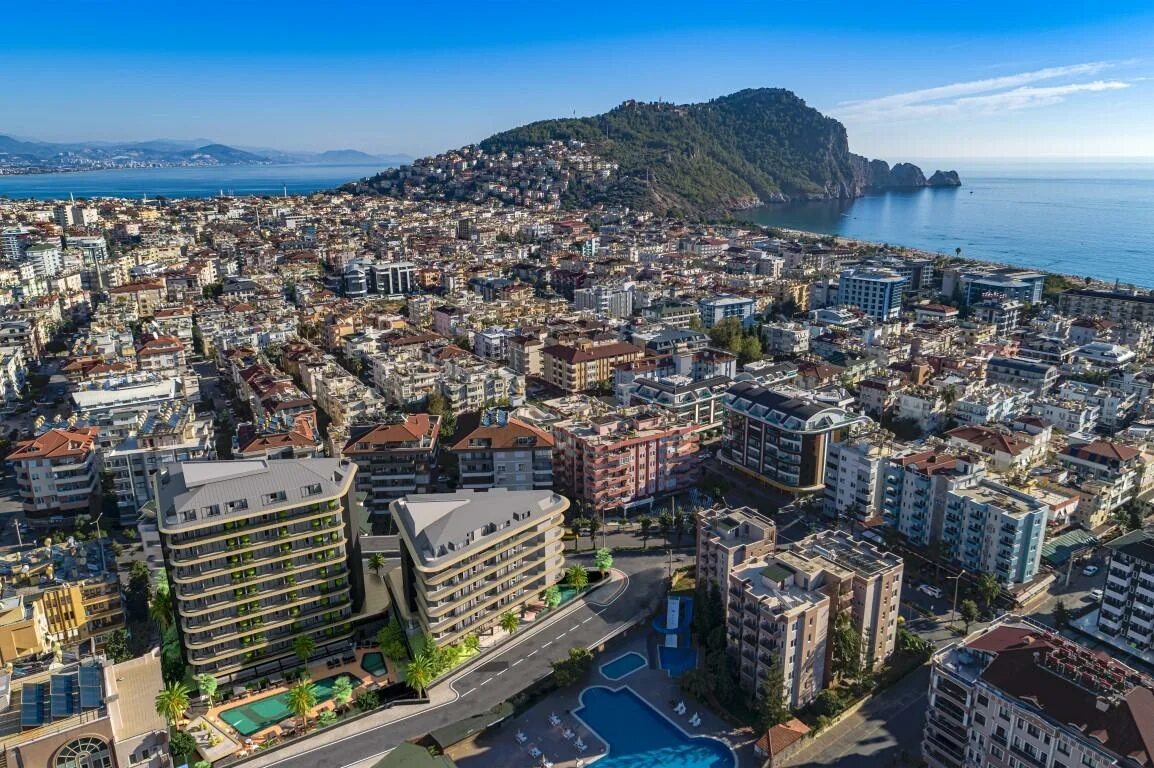 Алания фото города Квартиры в роскошном новом ЖК в центре Аланьи - продажа в Mayalanya Group