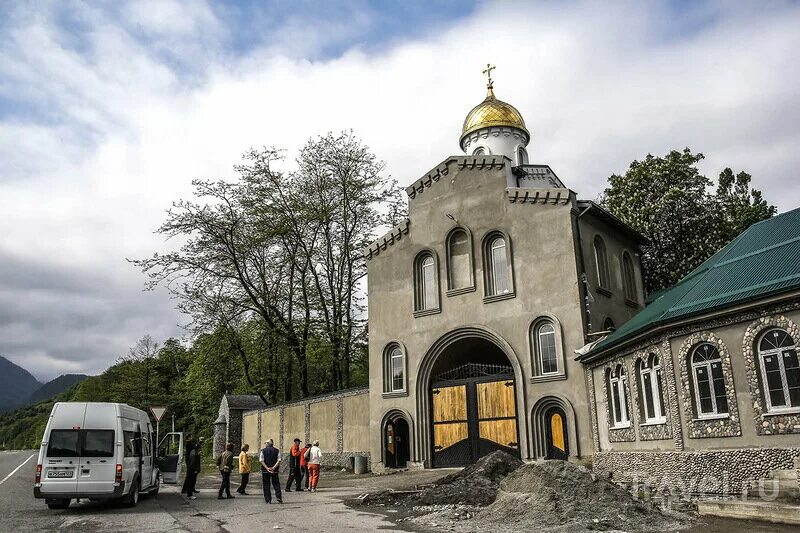 Аланский богоявленский женский монастырь северная осетия фото Panorama: Церковь Елизаветы Феодоровны и Варвары, orthodox church, Republic of S