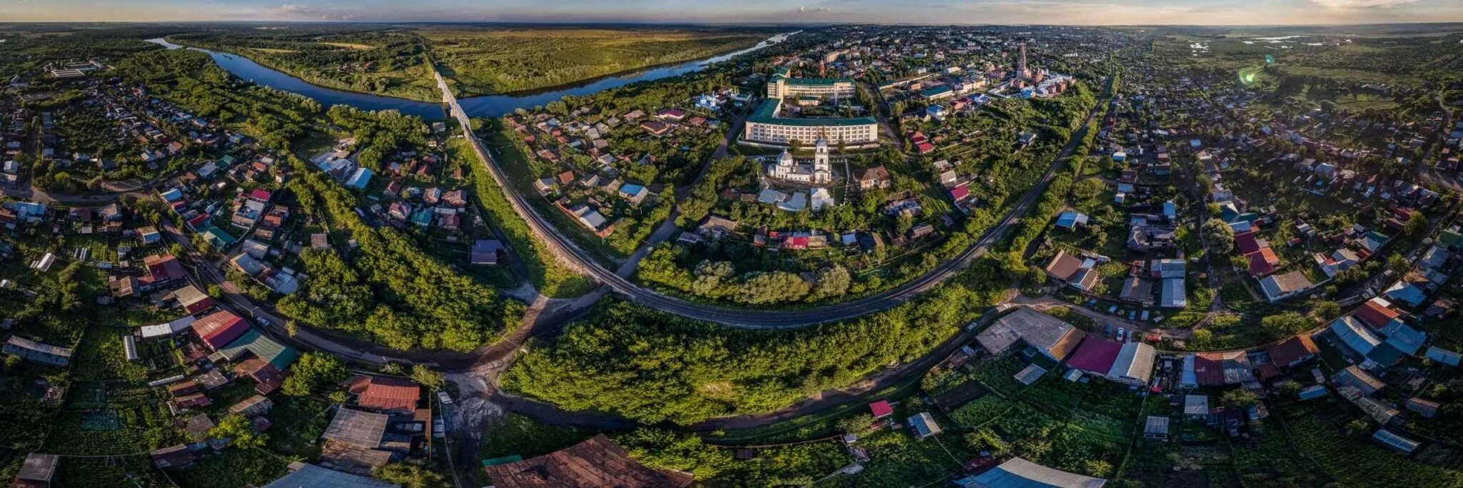 Алатырь фото города Монастырь с высоты птичьего полета