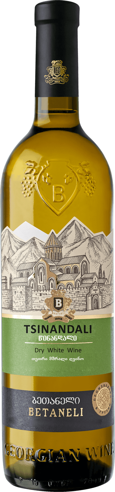 Алазанская долина вино белое полусладкое фото Tsinandali Betaneli Dry White, 2018 Systembolaget