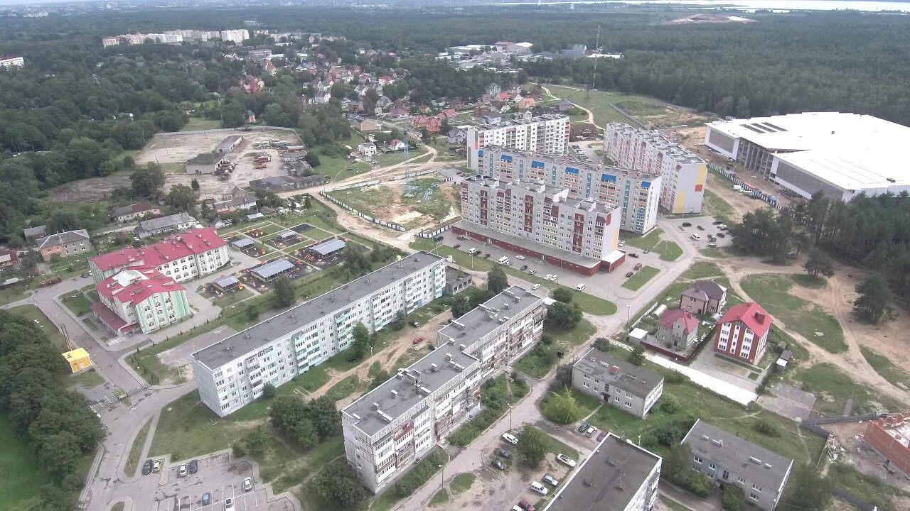 Алданская фото калининград Аэросъемка пос. Космодемьянского 08.18 , Ул. Алданская,Ул. Лужская, Калининград 