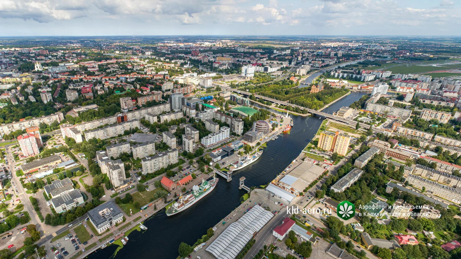 Алданская фото калининград Обзорная сферическая панорама промзоны Калининграда, 2019, 360 °