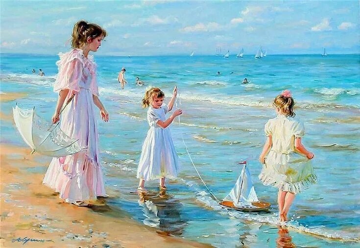 Александр аверин фото Alexander Averin. Картины, Пляжные картины, Живопись